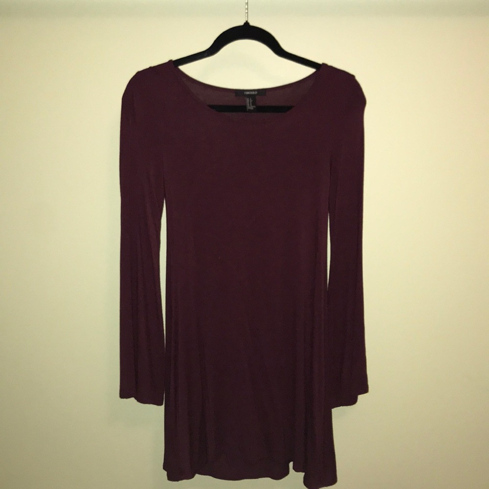 Maroon Shift Dress